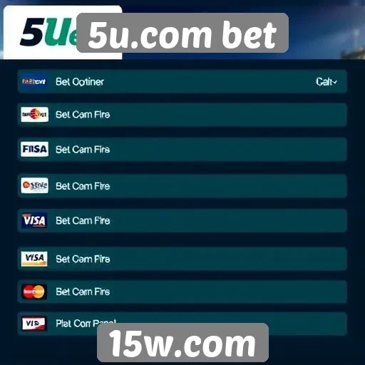 Métodos de pagamento no 5u.com bet